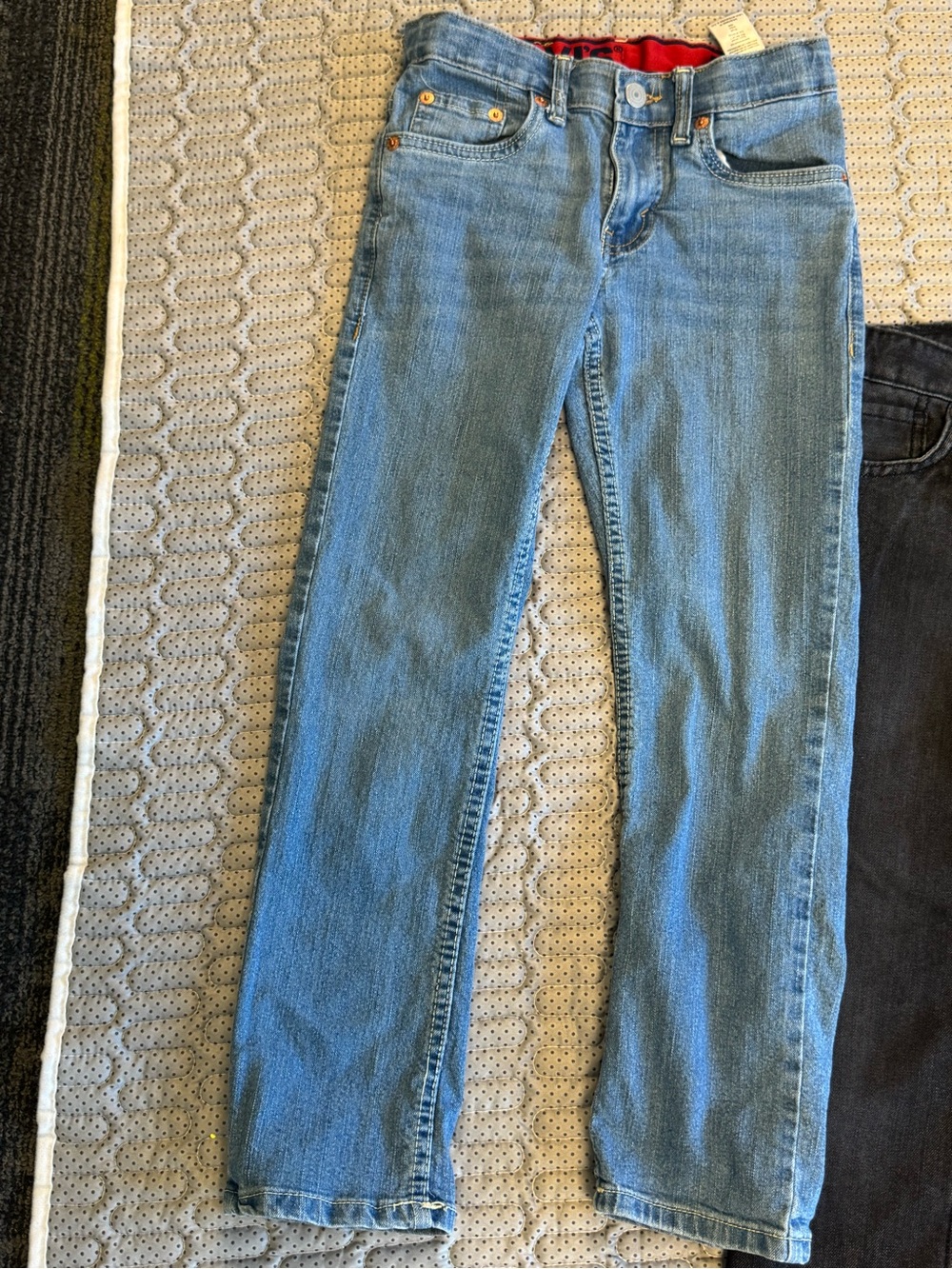 Levi's Boys' Light Blue, Dark Blue & Black Straight Jeans Trio - Picture 4 of 12